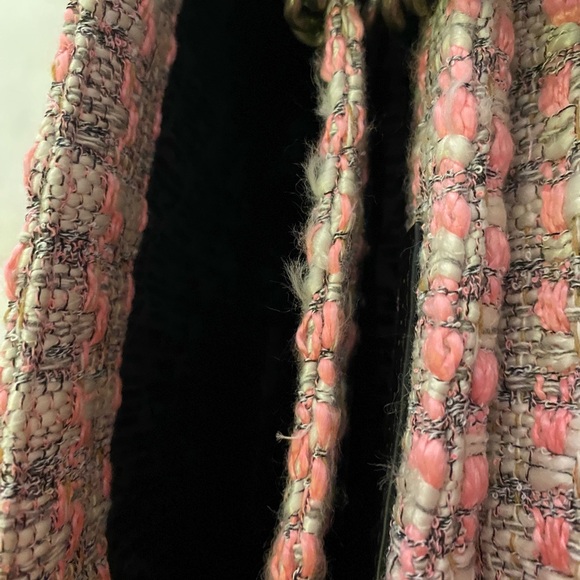 Kurt Geiger Pink Tweed Shoulder Bag with Chain - Picture 10 of 12